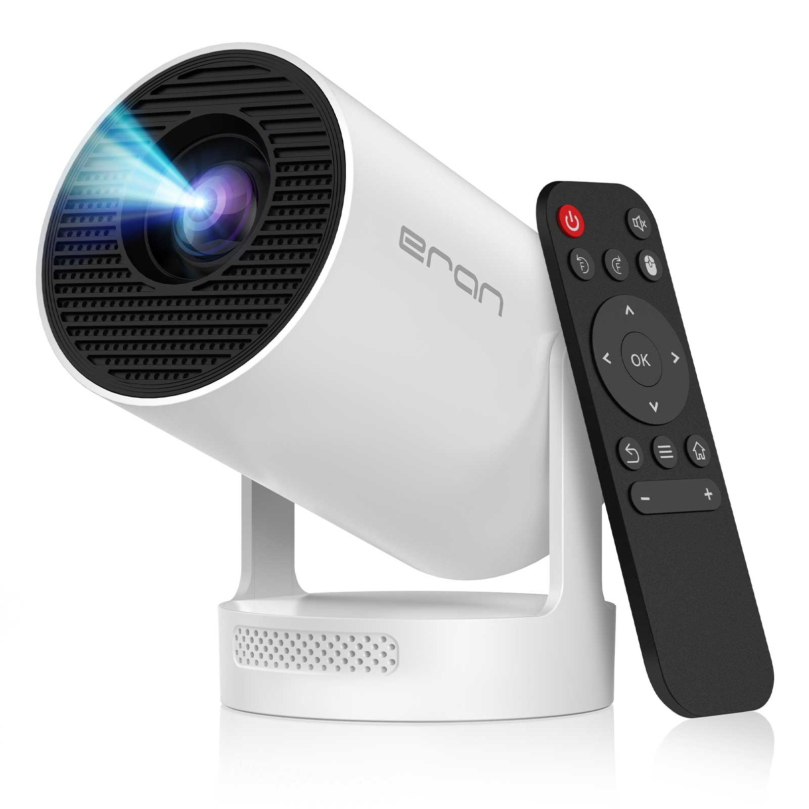 Mini Projector with WiFi & Bluetooth, 1080P Support (4K Input), Portable Smart Movie Projector for Bedroom & Outdoor, Small TV Projector for iPhone