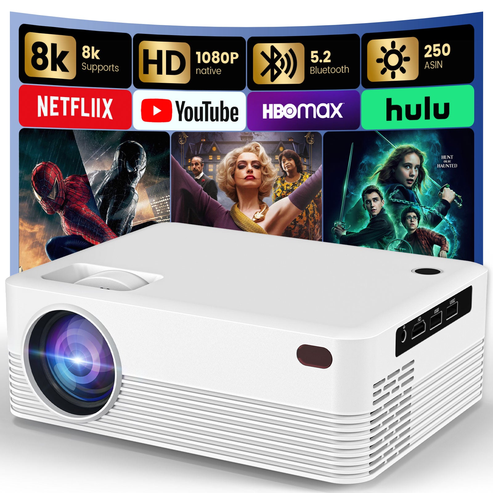ENUOSUMA H5 Native 1080P Smart Projector