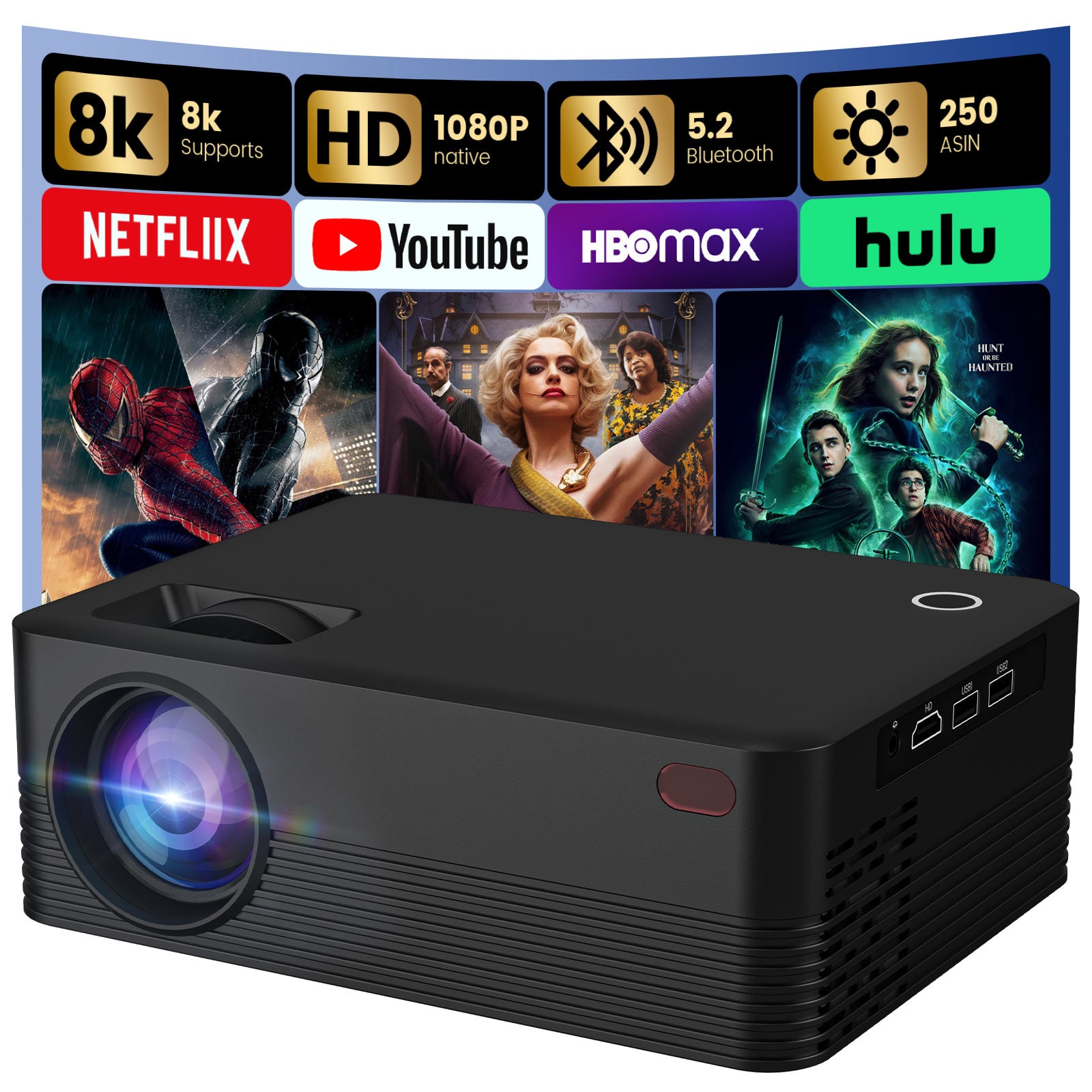 ENUOSUMA H5 Native 1080P Smart Projector