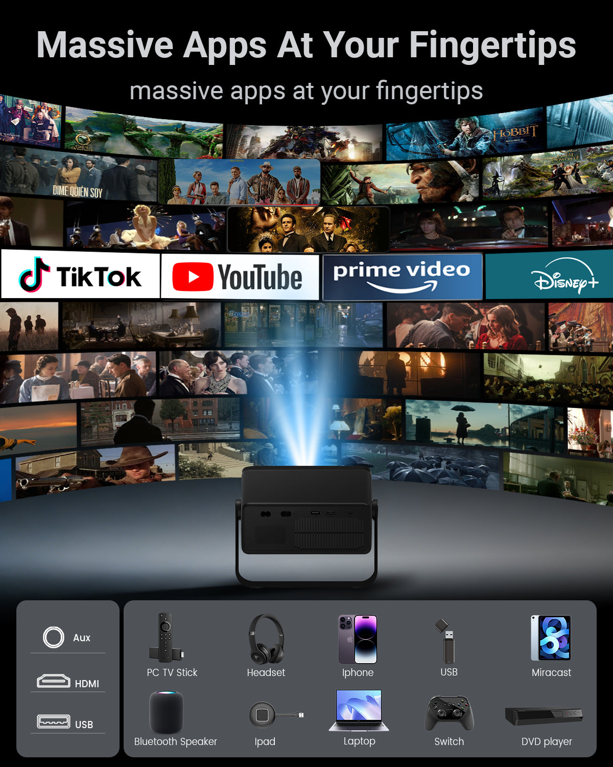 ENUOSUMA F22 Smart Projector